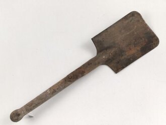 Spaten  Wehrmacht, ungereinigtes Stück aus Scheunenfund
