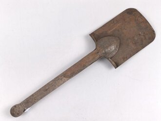 Spaten  Wehrmacht, ungereinigtes Stück aus Scheunenfund