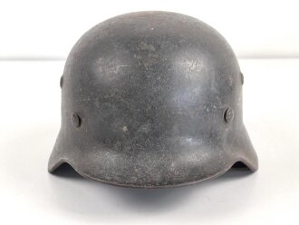 Luftwaffe, Stahlhelm Modell 1940. Ungereinigter Scheunenfund, in allen Teilen Original, hkp62.