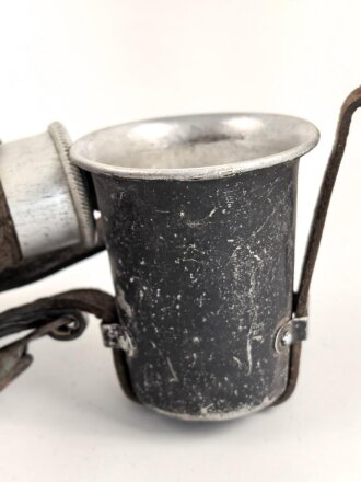 Feldflasche Wehrmacht, Ausführung 1 Liter, C & CW40 durchgängig gestempelt