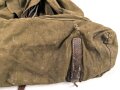 Rucksack für Gebirgstruppen der Wehrmacht. Gebraucht, Trageriemen alt modifiziert