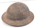 Großbritannien 2. Weltkrieg, Stahlhelm in gutem Gesamtzustand, das Innenfutter datiert 1943
