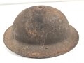 Großbritannien 2. Weltkrieg, Stahlhelm in gutem Gesamtzustand, das Innenfutter datiert 1943