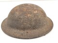 Großbritannien 2. Weltkrieg, Stahlhelm in gutem Gesamtzustand, das Innenfutter datiert 1943
