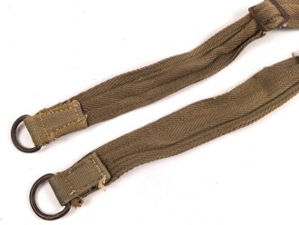 Paar Trageriemen für einen Rucksack der Wehrmacht. Gebraucht