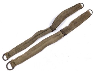 Paar Trageriemen für einen Rucksack der Wehrmacht. Gebraucht