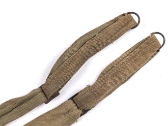 Paar Trageriemen für einen Rucksack der Wehrmacht. Gebraucht