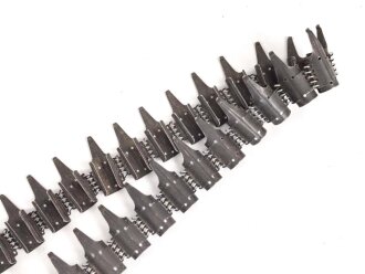 50 Schuss Gurt MG34/42 der Wehrmacht. Hersteller ddc datiert 4/42