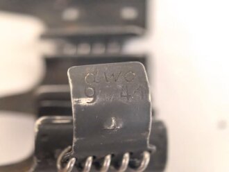 50 Schuss Gurt MG34/42 der Wehrmacht. Hersteller dwc datiert 9/41