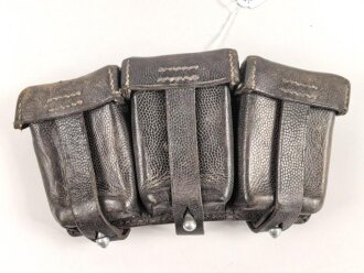 Patronentasche zum K98 Wehrmacht ( für 6 Ladestreifen) Gebraucht, Hersteller aus Wien, datiert 1938