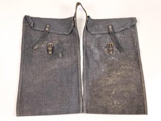 Wehrmacht, Beutel für Gewehrgranaten . Dunkelblaues, ungebrauchtes Stück mit Lagerspuren, ungereinigt, datiert 1942