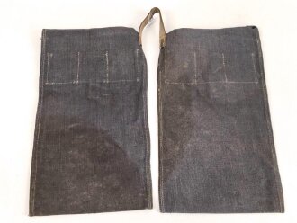 Wehrmacht, Beutel für Gewehrgranaten . Dunkelblaues, ungebrauchtes Stück mit Lagerspuren, ungereinigt, datiert 1942