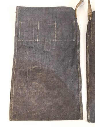 Wehrmacht, Beutel für Gewehrgranaten . Dunkelblaues, ungebrauchtes Stück mit Lagerspuren, ungereinigt, datiert 1942