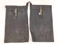 Wehrmacht, Beutel für Gewehrgranaten . Dunkelblaues, ungebrauchtes Stück mit Lagerspuren, ungereinigt