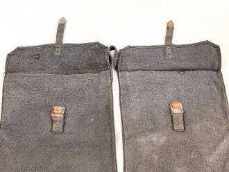 Wehrmacht, Beutel für Gewehrgranaten . Dunkelblaues, ungebrauchtes Stück mit Lagerspuren, ungereinigt