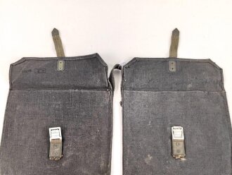 Wehrmacht, Beutel für Gewehrgranaten . Dunkelblaues, ungebrauchtes Stück mit Lagerspuren, ungereinigt