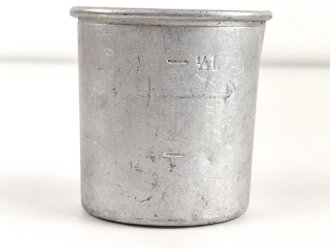 Trinkbecher Wehrmacht aus Aluminium ( KEIN Becher für die Feldflasche) , Hersteller DMN39