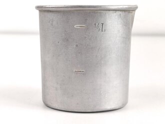 Trinkbecher für Parteiverbände aus Aluminium ( KEIN Becher für die Feldflasche) , Hersteller RZM M6/2/40