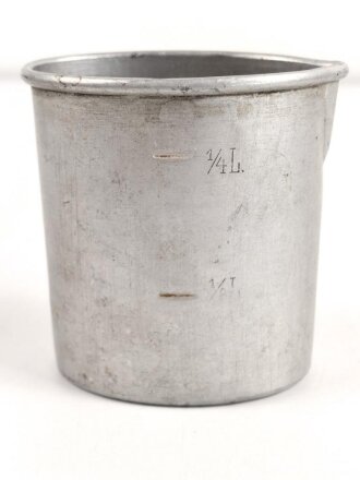 Trinkbecher für Parteiverbände aus Aluminium ( KEIN Becher für die Feldflasche) , Hersteller RZM M6/4/38