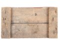 Luftwaffe, Holzschild " Durchgang gesperrt" Der Flug Platz Kommandant. Originallack, ungereinigtes Stück, Maße 28 x 50cm. Aus einem keller Nahe dem ehemaligen Flugplatz Huchenfeld bei Pforzheim.