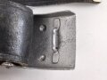 Feuerwehr, Koppel für Mannschaften. Das Schloss Eisen lackiert , Länge des Koppelriemen 88cm. Alter unbekannt