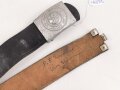 Feuerwehr, Koppel für Mannschaften. Das Schloss Eisen lackiert , Länge des Koppelriemen 88cm. Alter unbekannt