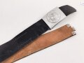 Feuerwehr, Koppel für Mannschaften. Das Schloss Eisen lackiert , Länge des Koppelriemen 88cm. Alter unbekannt