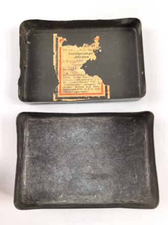 Transportbehälter für " 15 Brennzünder 24" Wehrmcht. Datiert 1939