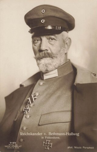 1. Weltkrieg, Ansichtskarte "Reichskanzler v....