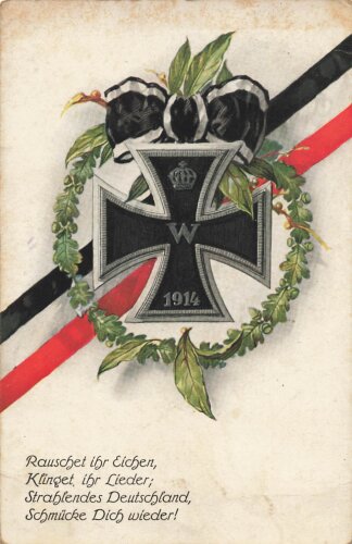 1. Weltkrieg, Ansichtskarte "Eisernes Kreuz 1914"