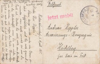 1. Weltkrieg, Ansichtskarte "Eisernes Kreuz 1914"