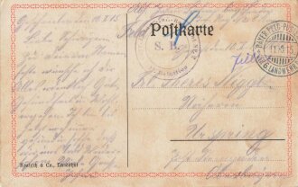 1. Weltkrieg, Ansichtskarte "Wir müssen siegen,...