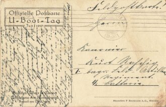 1. Weltkrieg, Ansichtskarte "U-Boot Tag Juni 1917"