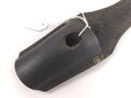 Koppelschuh zum Seitengewehr M84/98 für k98 der Wehrmacht. Hersteller aus Nürnberg, datiert 1938. Leder trocken