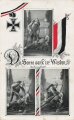 1. Weltkrieg, Ansichtskarte "Die Sonne sank im Westen"