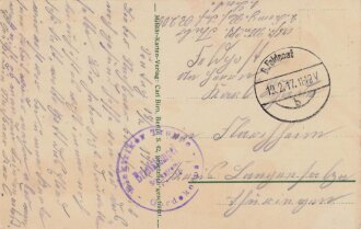 1. Weltkrieg, Ansichtskarte "Reserve Infanterie Regiment V. 205"