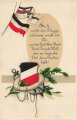 1. Weltkrieg, Ansichtskarte "Stolz weht die Flagge..."