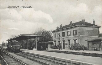 1. Weltkrieg, Ansichtskarte "Bazancourt,...