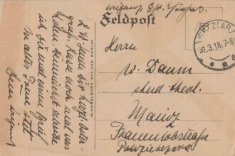 1. Weltkrieg, Ansichtskarte "Ich wache und kämpfe für Dich - Zeichne du Kriegsanleihe" Beschnitten ?