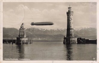 Ansichtskarte "Lindau/Bodensee, Hafeneinfahrt"