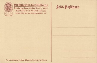 1. Weltkrieg, Ansichtskarte "Reiterei im Fussgefecht...