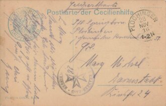 1. Weltkrieg, Ansichtskarte "Kronprinzessin Cecilie...