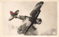 Ansichtskarte "Unsere Luftwaffe - Sturz-Kampfeinsitzer Henschel Hs 123 im Fluge"