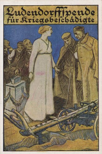 1. Weltkrieg, Ansichtskarte "Ludendorffspende für Kriegsbeschädigte"