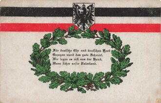 1. Weltkrieg, Ansichtskarte "Für deutsche...