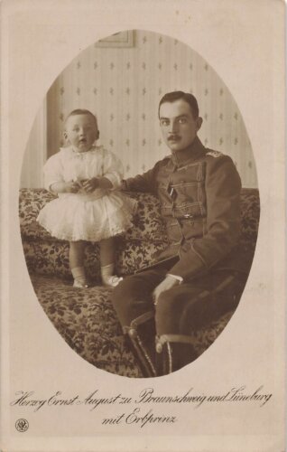 1. Weltkrieg, Ansichtskarte "Herzog Ernst August zu...