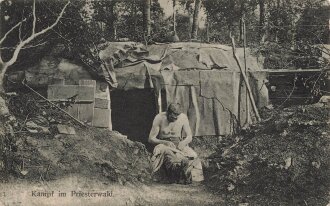 1. Weltkrieg, Ansichtskarte "Kampf im...