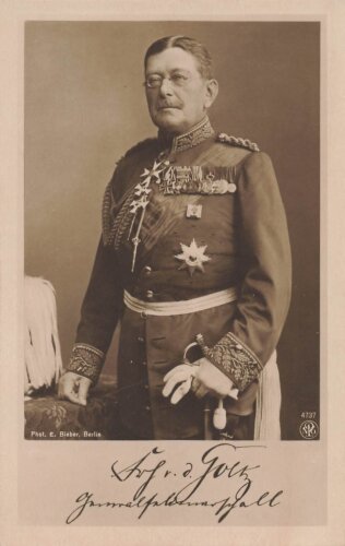 1. Weltkrieg, Ansichtskarte "Generalfeldmarshall"