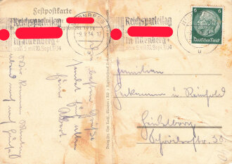 Ansichtskarte "Reichsparteitag Nürnberg 5-10....
