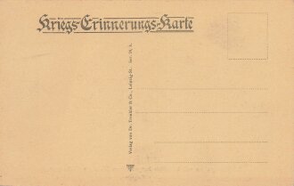 1. Weltkrieg, Ansichtskarte "Schützengraben mit...